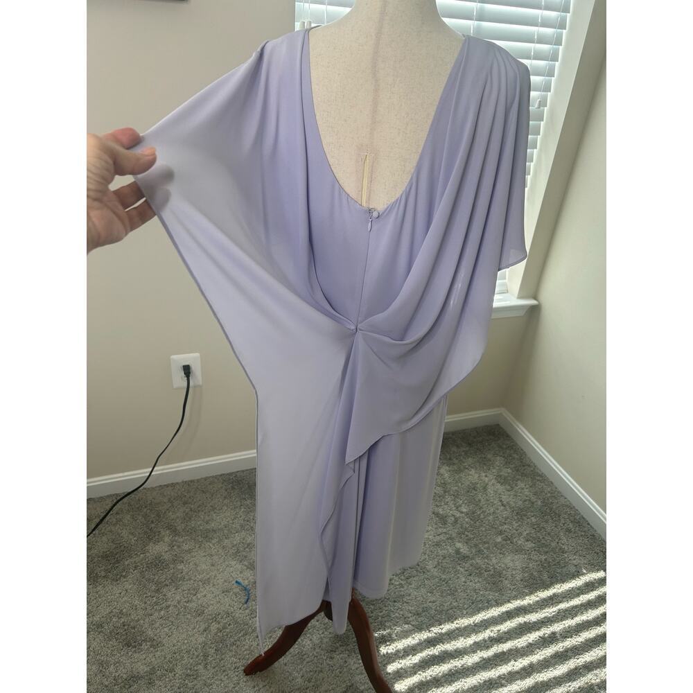 Halston Evening Collection Size 12 Lavender Ice Bridal - Picture 6 of 9